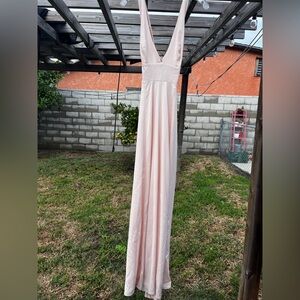 Forever 21 Light Pink Maxi Dress, Small